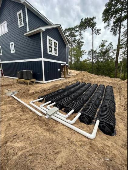 Chamber field going in beside a new build